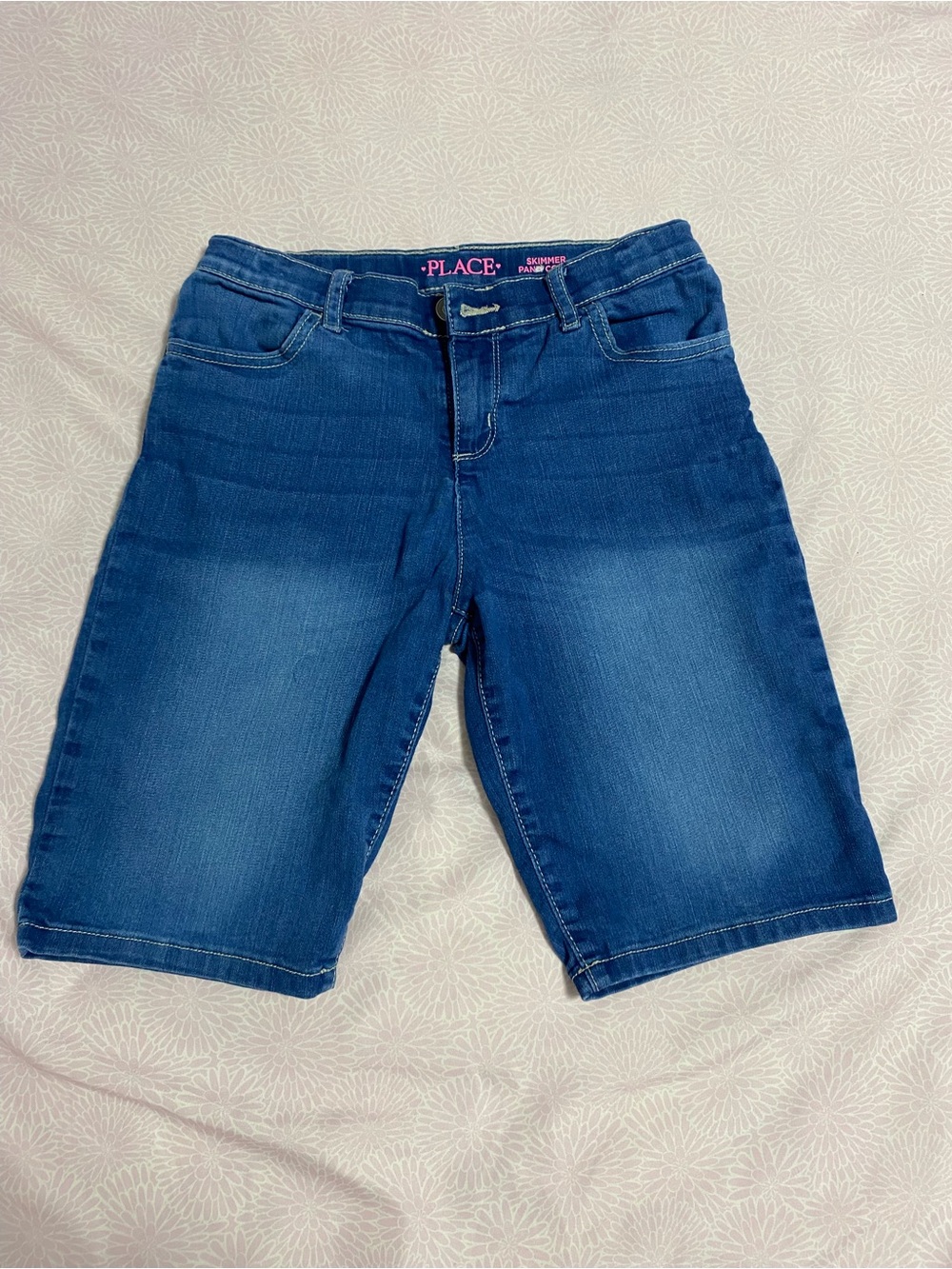Place Girls Dark Blue Denim Bermuda Shorts
